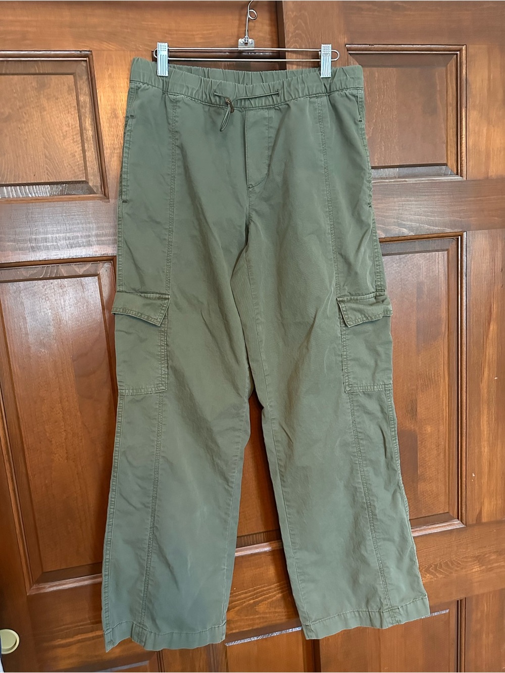 Arizona Jean Company Olive Cargo Trousers with Drawstring Waist